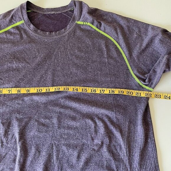 Lululemon Men XL Swiftly Tech Short Sleeve Shirt T-shirt Tee Stretch Crew Vent - Picture 5 of 7